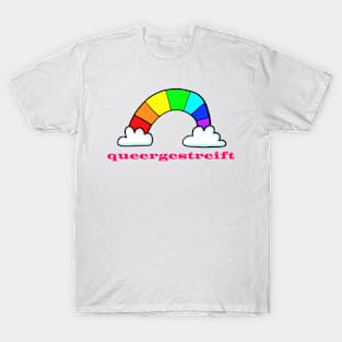 queer striped - funny rainbow T-Shirt